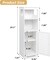 Small Bathroom Standing Storage Cabinet (White) 7.87"D x 9.4"W x 29.5"H